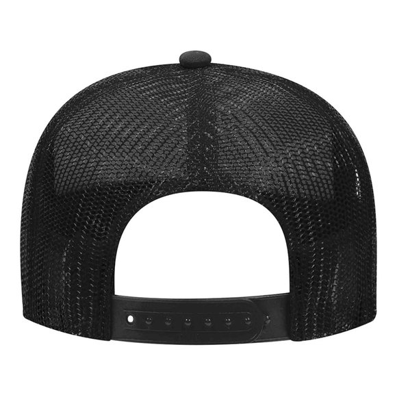 NEW DC United Logo Foam Trucker Snapback Hat 2-TONE BLACK WHITE - Picture 2 of 2